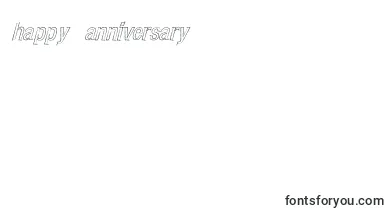 CarboncilloPaloItalic font – happy Anniversary Fonts
